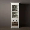 Smalle Vitrinekast Met Manden Landelijk -BePureHome Verkoop tower living napoli smale vitrinekast met manden 01