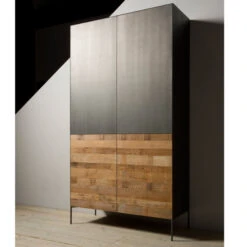 Design Kast Teak En Metaal