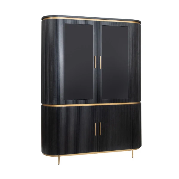 Buffetkast Ovaal Met Messing 1 Buffetkast Ovaal Met Messing