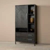 Zwarte Wandkast -BePureHome Verkoop tower living ziano zwarte wandkast 02