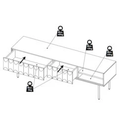 TV Kast Donkerbruin -BePureHome Verkoop tv kast donkerbruin bodio curb 01 1
