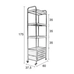 Verrijdbaar Hoog Metalen Rek -BePureHome Verkoop verrijdbaar hoog metalen rek ryan lumz home 08