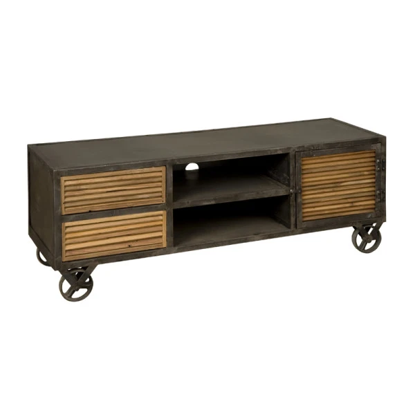 Verrijdbaar Tv-meubel Metaal 1 Verrijdbaar Tv-meubel Metaal