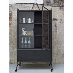 BePureHome Vitrinekast Op Wielen -BePureHome Verkoop vitrinekast op wielen bepure steel 06