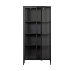 VTwonen Zwarte Vitrinekast Van Ijzer -BePureHome Verkoop vtwonen precious zwarte vitrinekast van ijzer 01