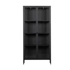 VTwonen Zwarte Vitrinekast Van Ijzer -BePureHome Verkoop vtwonen precious zwarte vitrinekast van ijzer 03