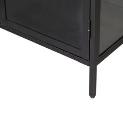 VTwonen Zwarte Vitrinekast Van Ijzer -BePureHome Verkoop vtwonen precious zwarte vitrinekast van ijzer 04