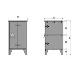 WOOOD Houten Nachtkastje -BePureHome Verkoop woood kluis houten nachtkastje 03