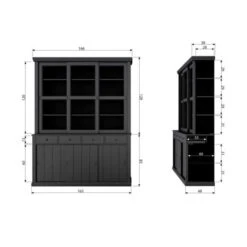 WOOOD Zwarte Buffetkast Stoer Landelijk -BePureHome Verkoop woood lagos zwarte buffetkast stoer landelijk 1 1