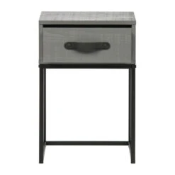 WOOOD Stoer Nachtkastje Van Grijs Hout 8 WOOOD Stoer Nachtkastje Van Grijs Hout -BePureHome Verkoop woood morris stoer nachtkastje van grijs hout 3
