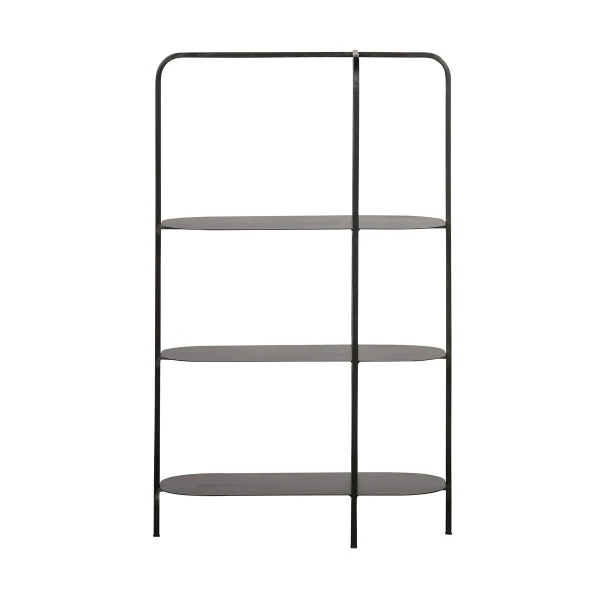 WOOOD Zwart Stellingkastje Ovaal 1 WOOOD Zwart Stellingkastje Ovaal