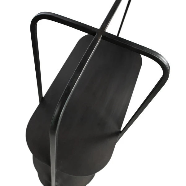 WOOOD Zwart Stellingkastje Ovaal 5 WOOOD Zwart Stellingkastje Ovaal - Afbeelding 5