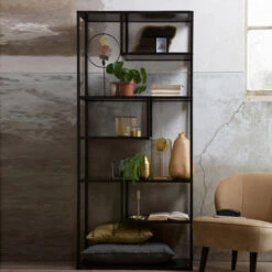 WOOOD Metalen Open Wandkast 85 Cm Breed -BePureHome Verkoop woood teun metalen open wandkast 85 cm breed 04