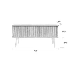 Zuiver Zwart Design Tv-dressoir -BePureHome Verkoop zuiver barbier black zwart design dressoir 10