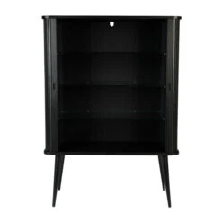 Zuiver Zwarte Design Wandkast -BePureHome Verkoop zuiver barbier black zwarte design wandkast 5