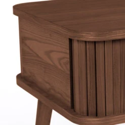 Zuiver Retro Nachtkastje Walnoot -BePureHome Verkoop zuiver barbier walnut retro nachtkastje walnoot 06