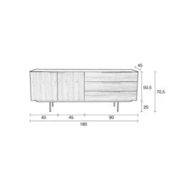 Zuiver Modern Dressoir -BePureHome Verkoop zuiver travis eiken dressoir 07