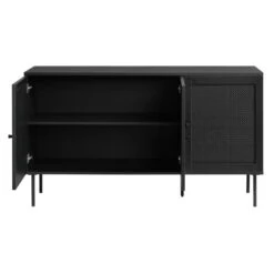Zwarte Dressoir Met Rotan 11 Zwarte Dressoir Met Rotan -BePureHome Verkoop zwarte dressoir met rotan bodio pose 03