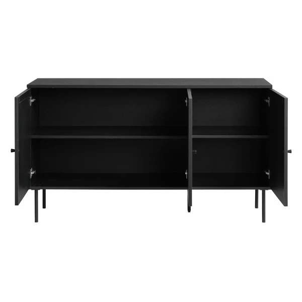 Zwarte Dressoir Met Rotan 3 Zwarte Dressoir Met Rotan - Afbeelding 3