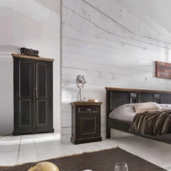 Landelijke Kast Zwart -BePureHome Verkoop zwarte landelijke wandkast cottage lavis 05