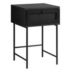 Zwarte Rotan Nachtkastje -BePureHome Verkoop zwarte rotan bijzettafel bodio pose 02