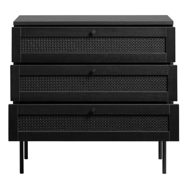 Zwarte Wandkastje Met Rotan 3 Zwarte Wandkastje Met Rotan - Afbeelding 3